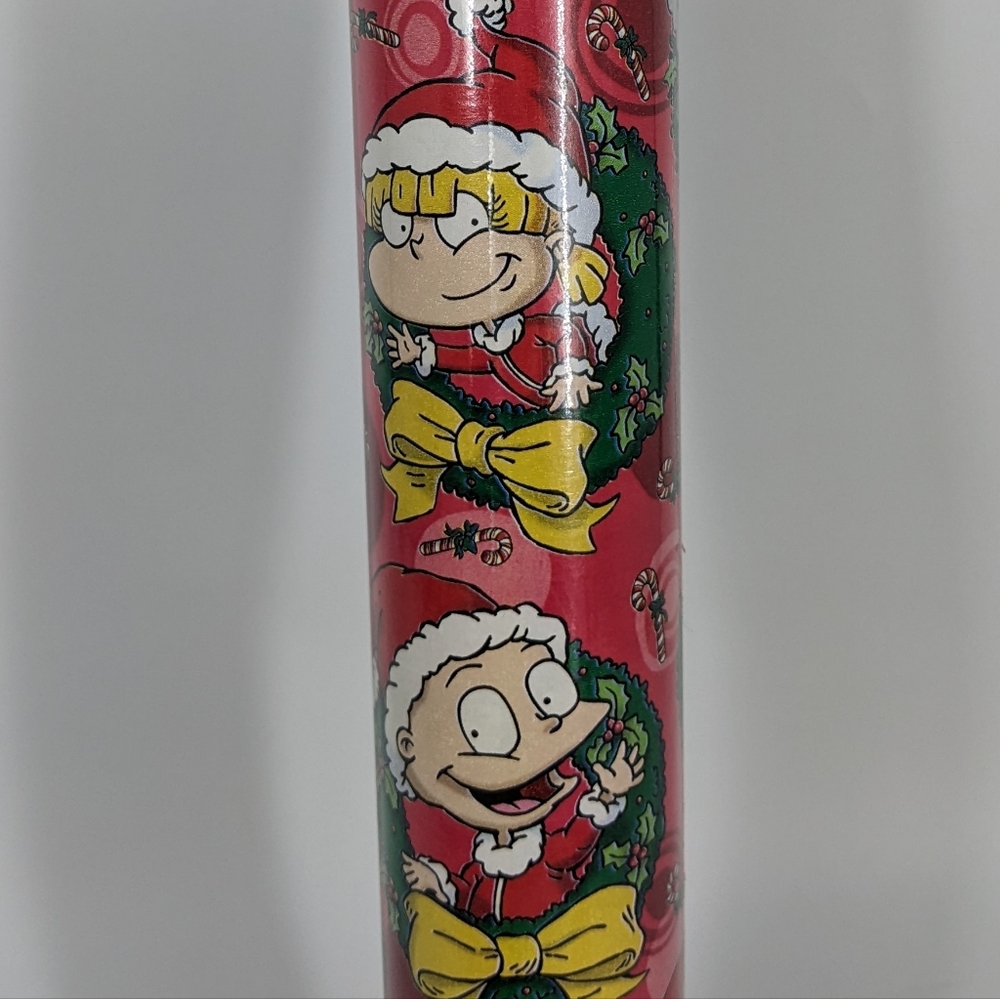 Vintage American Greetings 2000s Rugrats Christmas Wrapping Paper (New)